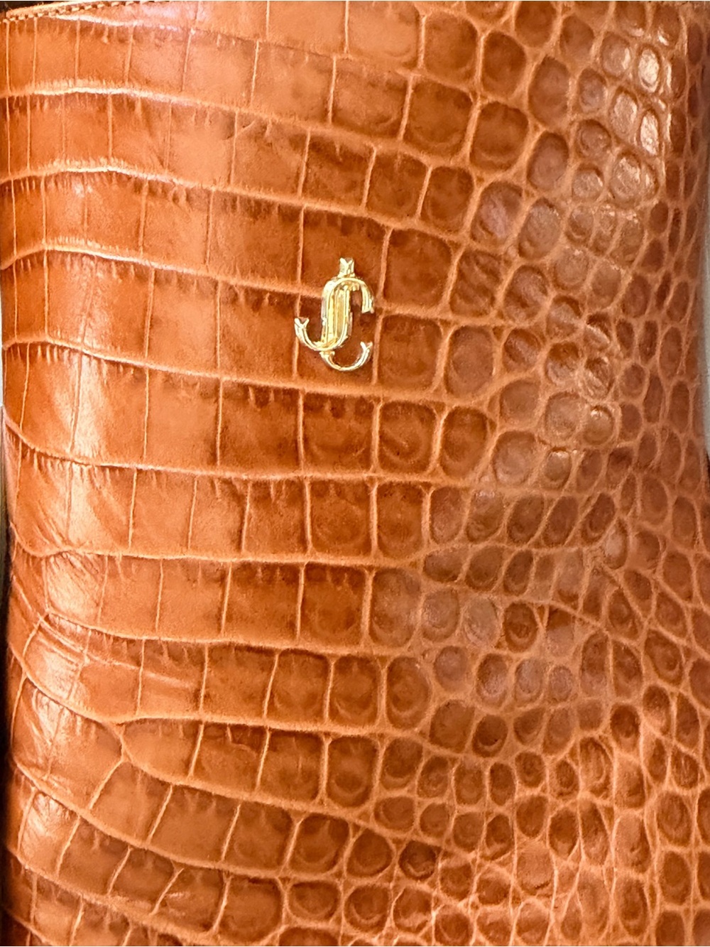 Jimmy Choo Minori 100 Ankle boots, size 37, Croc embossed leather - Picture 14 of 14